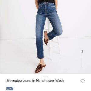 Madewell Women's Stovepipe Blue Jeans